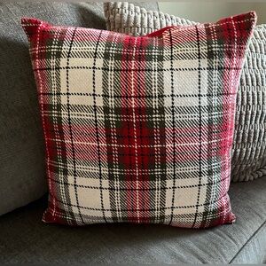 SET OF 2 Hobby Lobby Red Plaid Christmas pillows